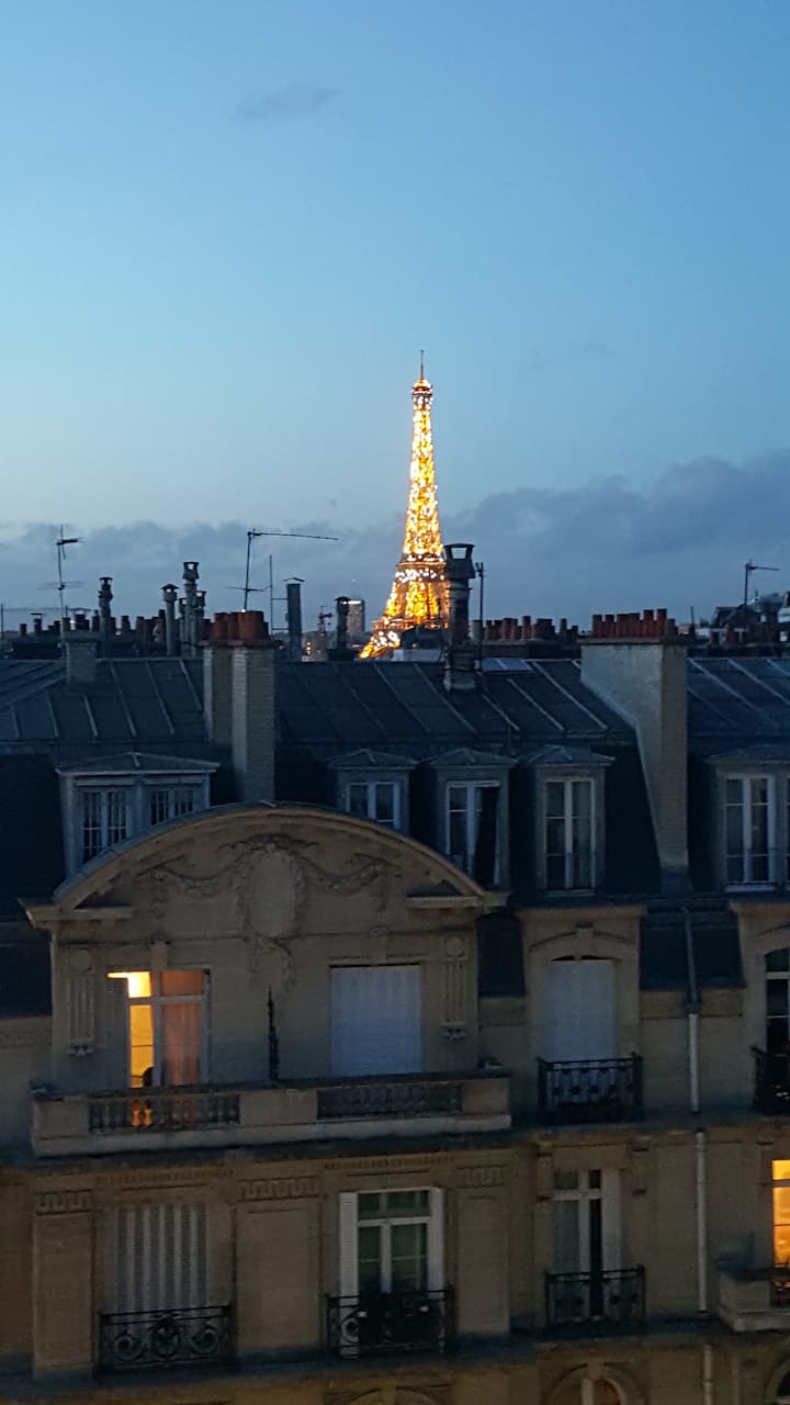エッフェル塔の魅力的なワンルームビュー - Airbnb