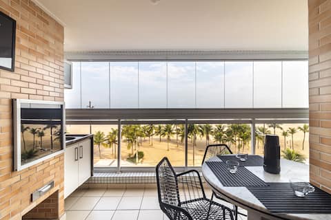 Resort/Guilhermina/Beira Mar/2suites-AR/Enxoval