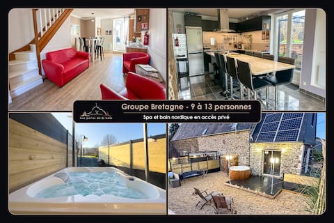 9/13 person gîte – private Nordic bath and spa
