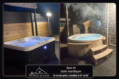 9/13 person gîte – private Nordic bath and spa