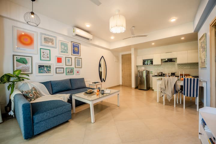1bhk With Garden | 10 Min Walk To The Beach - Goa