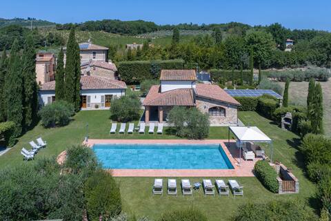 Villa Tontenano Capannole Chianti private pool 12