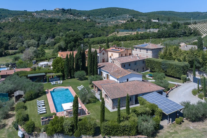 Villa Tontenano Capannole Chianti private pool 12