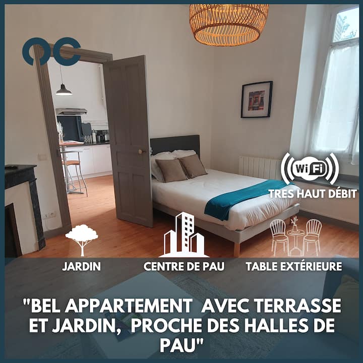 Le Voyageur - Terrasse - Jardin - Parking Inclus - Pau