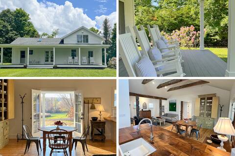 The Vermont Farmhouse+Holidays+Skiing+Dog Friendly