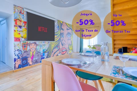 Unique charming & snug duplex for 6 guests