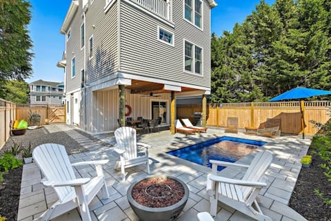POOL Oceanside, 4 Br new build in Beach Haven