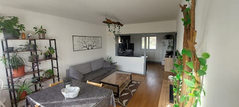 Entire 70 m² accommodation in a detached house.