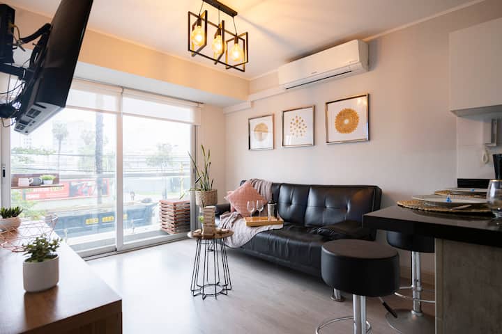|Vibrant 10| Limit Barranco&miraflores W/ac - Lima
