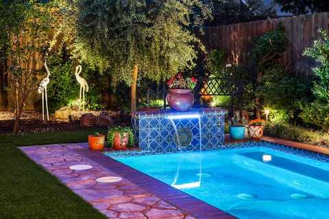 Magical-dwntwn Lodi, hot tub, firepit, wine tastin