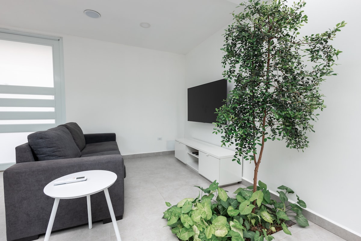 Successful Airbnb property: Modern Containers Glass Roof Solar Panels in Breñas
