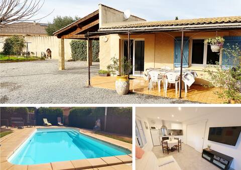 La Vidourlette Secure Parking, Pool, Peaceful Stay