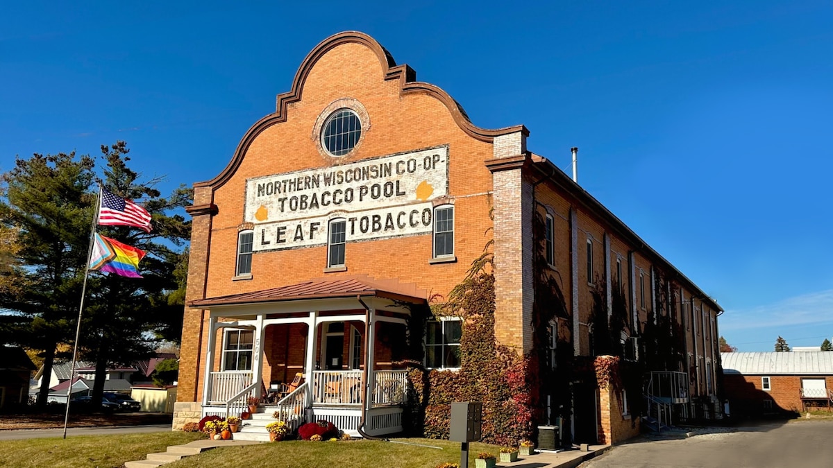 Historical Tobacco Warehouse in Viroqua, Wisconsin, United States