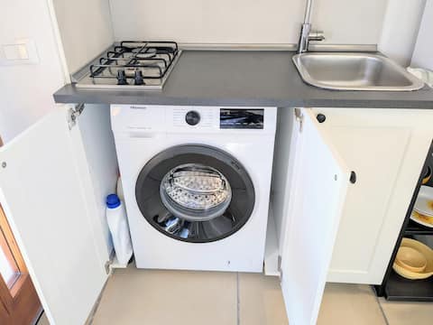 Successful Airbnb property: Villa Uliveto Yellow Apartment+Bikes in Domus De Maria