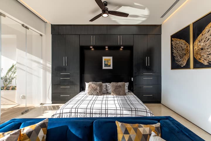 Flex Bedroom King sized bed wall open