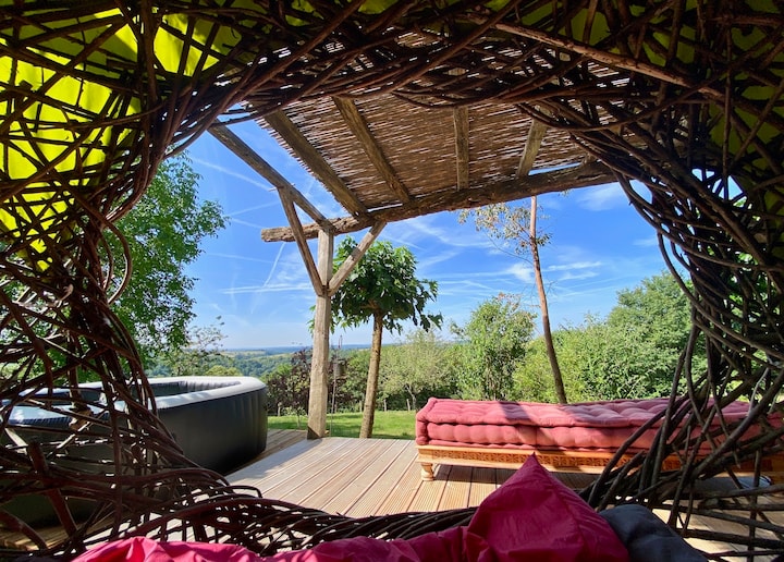 Eco-gite Les Monts D'amara Pour 4/6/8 Avec Jacuzzi - Estaing