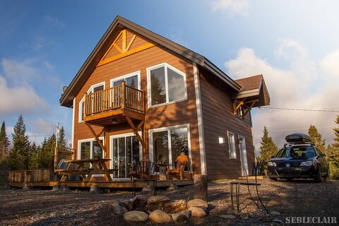 Chalet 2chambres & mezzanine, spa, sauna et yourte