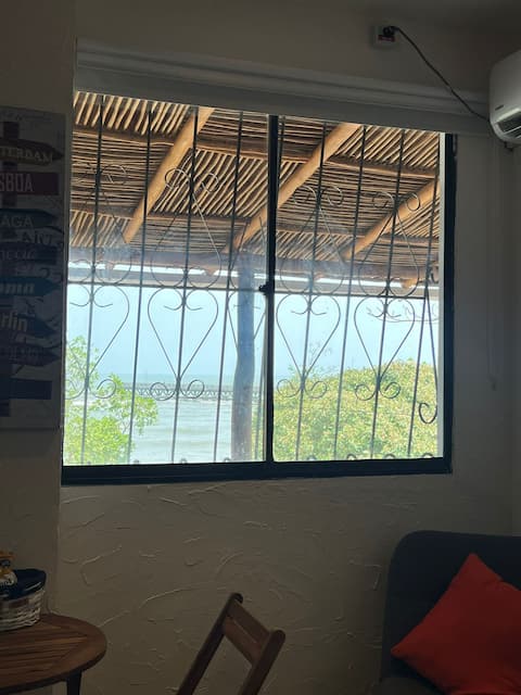 Popular Airbnb listing: Ocean views and steps from plaza2 in Puerto Colombia