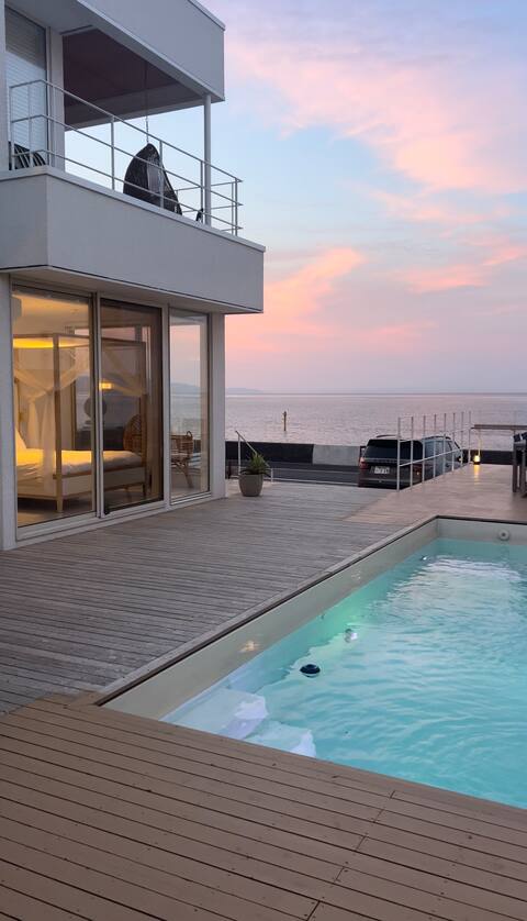 [Pet friendly] One private villa with wood fire sauna and pool