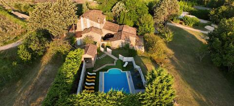 Authentic Cévennes Farmhouse 22 people Private pool