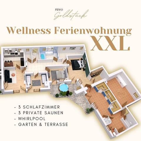 FeWo Gold Pie | Private SPA | Hot Tub