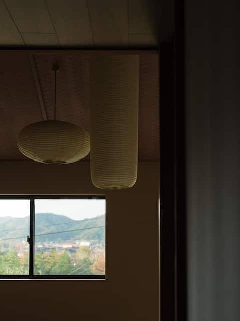 Kyoto by the sea [with a hot spring bath in the room and kitchen] A Japanese-style suite illuminated