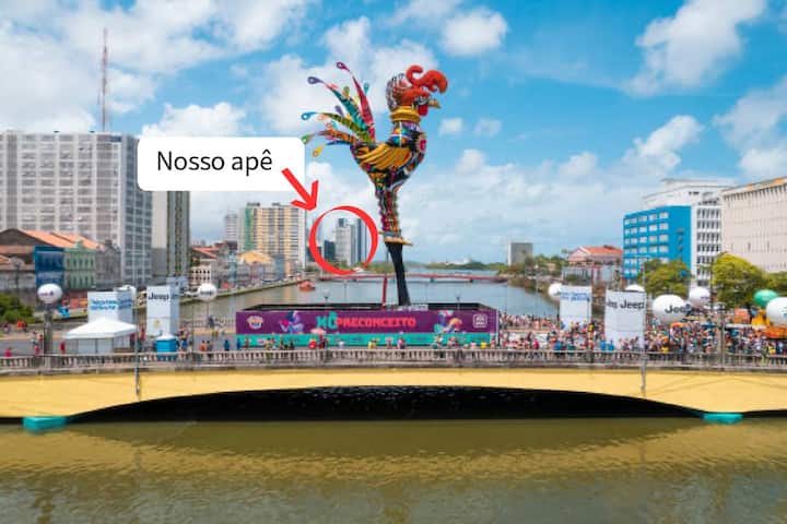 ระยะทางจากอพาร์ทเมนท์ของเราไปยัง Galo da Madrugada
