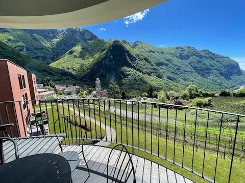 Spacious penthouse overlooking Lake Lugano