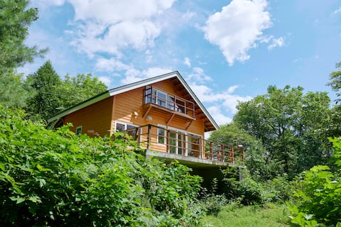 [Limited to 1 group] Hokkaido Tokachi/Private log house in the forest/Accommodates 4 people/Fully ai