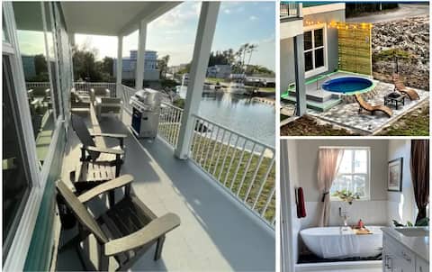 FISH HAVEN-Gulf Home w/ Elev, Pool, Boat Ramp,Dock