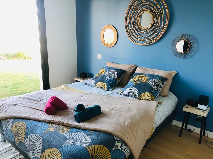 Suite parentale avec vue mer et lit Queen size