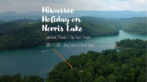 Norris Lakefront Oasis! 5BR/5.5BA - Private Dock