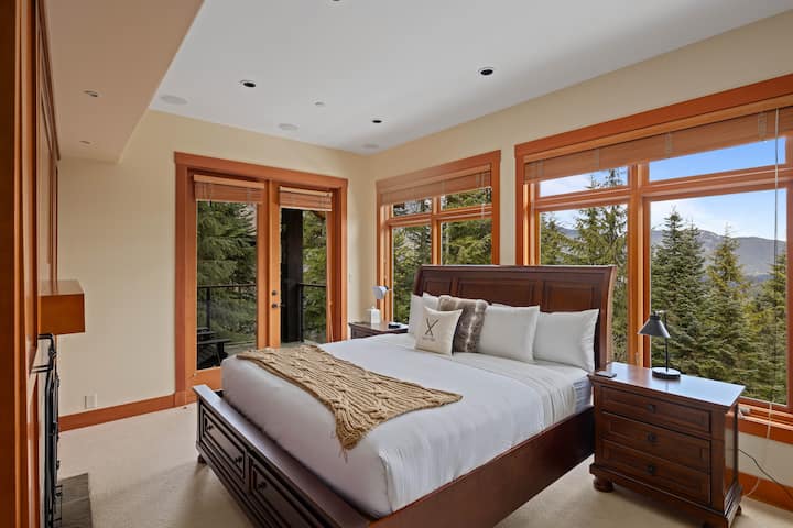 King bed on the main floor