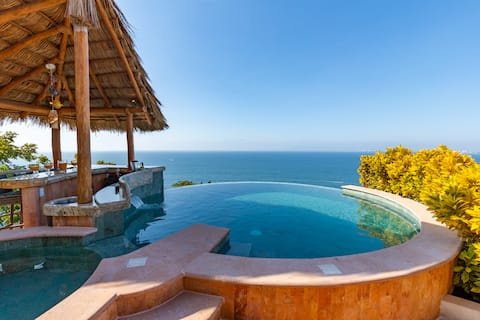 Top performing Airbnb: Luxe Infinity Pool Villa | 220° Views + 3 King BR in Puerto Vallarta