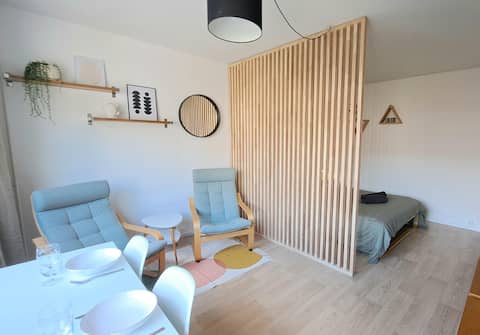 Top performing Airbnb: Beautiful studio on Boulevard Vauban + parking space in Vauban Esquermes