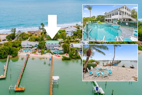 Aquarius South: 10BR/6BA w/heated pool, dock +more
