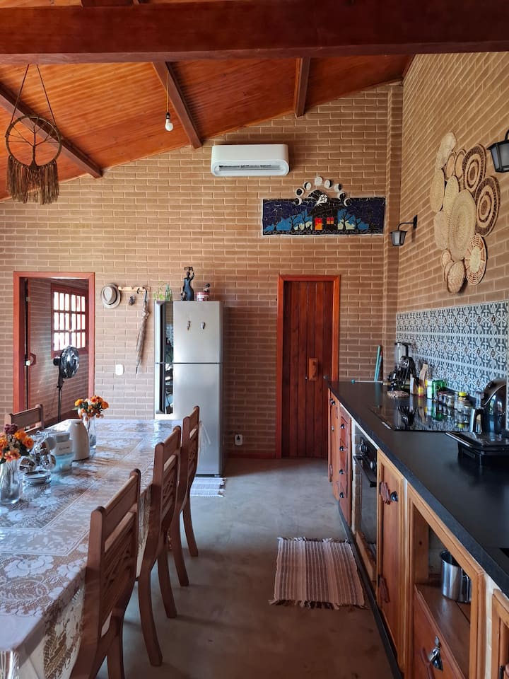 Espaço com muito conforto. Tudo novinho para sua melhor hospedagem em Patrimônio da Penha.