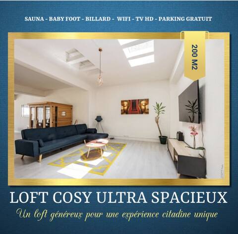 Cozy Loft with Sauna - 200m²