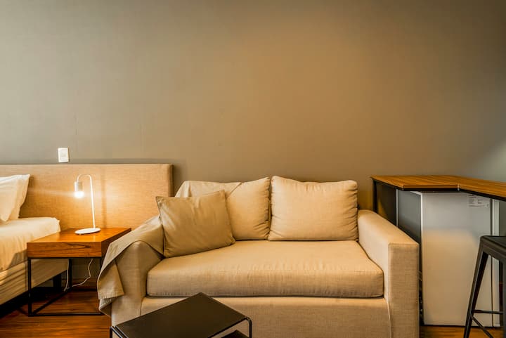 Квартира-студия в Palermo с бассейном на крыше и спортзалом