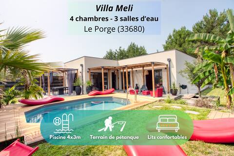 4BdR house w. swimg pool between Lacanau & Ferret