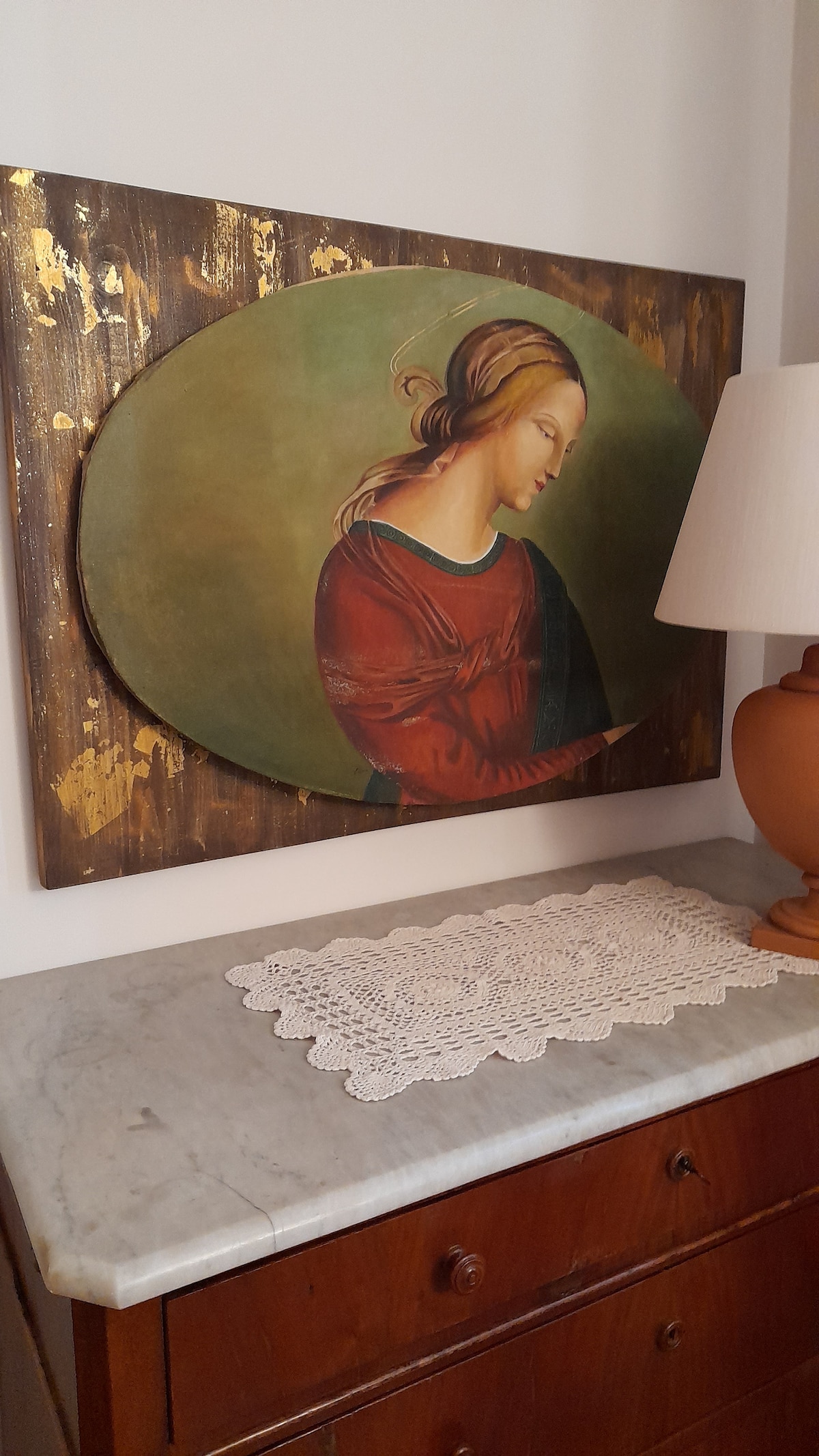 Pintura especial al óleo de "Gentil Donna".