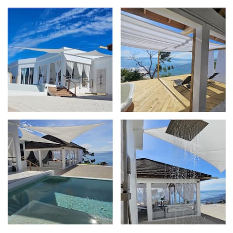 Private Chic Beachfront Villa w/ pool - 2 bdrm