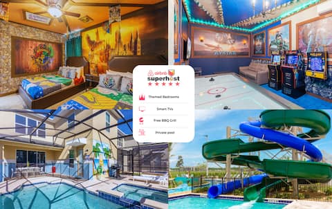 5BR Near Disney Themed Home with Pvt Pool/Spa 4438
