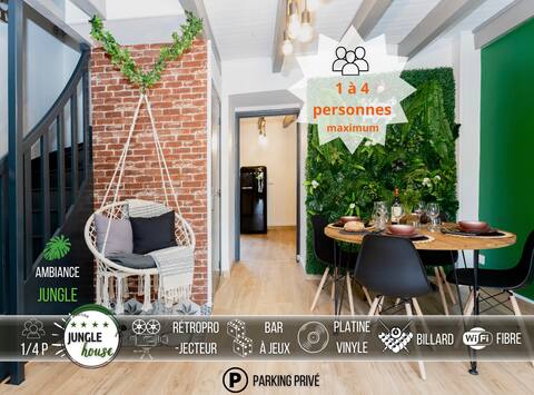 ꧂ MAIS0N « Jungle House »  2-4 p / Montbrison  ꧂