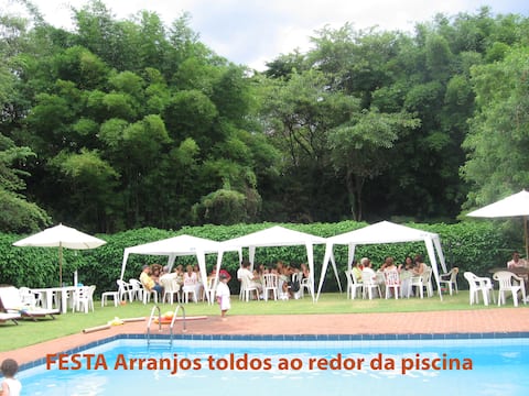 Eventos Empresa Casa c/ Piscina 60 pessoas ou mais