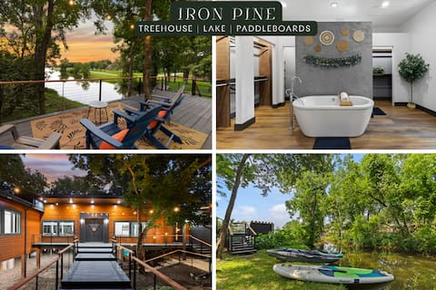 Lux Treehouse: Lake, Views, Gameroom, Kayaks, SUPs