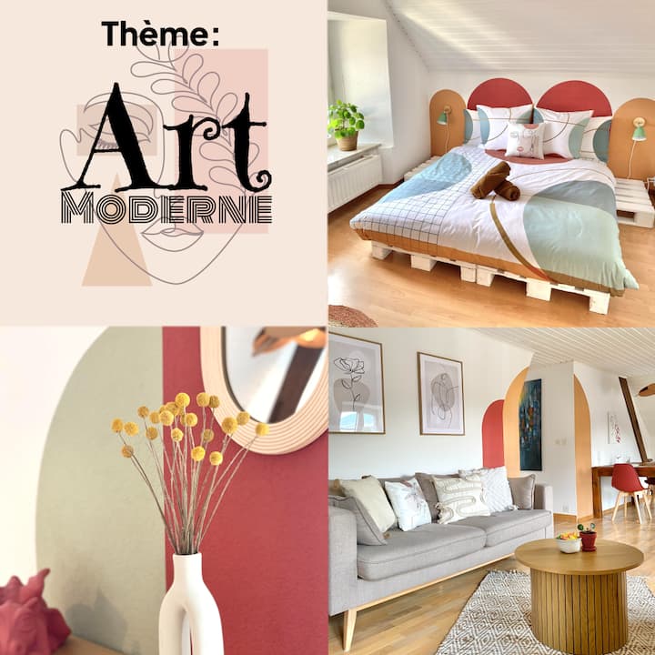 Themed apartment: Modern Art