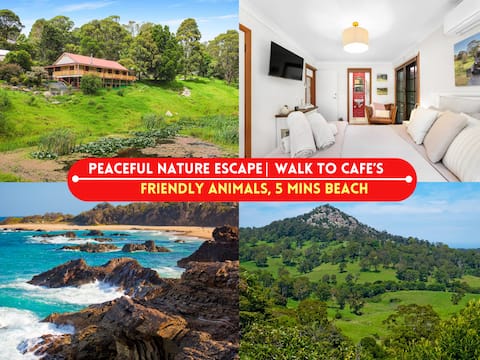 Charming 1BD FarmStay, Nature Views, Central, Pets