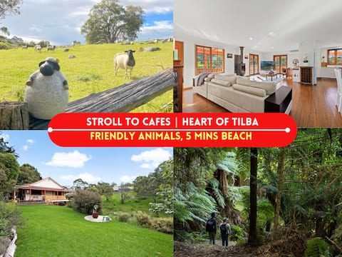 Serene Farm Stay, Modern 3BD, Mystery Bay! Pets OK