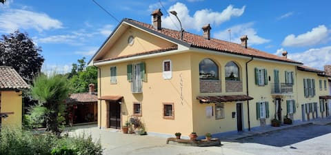 Farmhouse in the countryside vineyards Barbaresco
